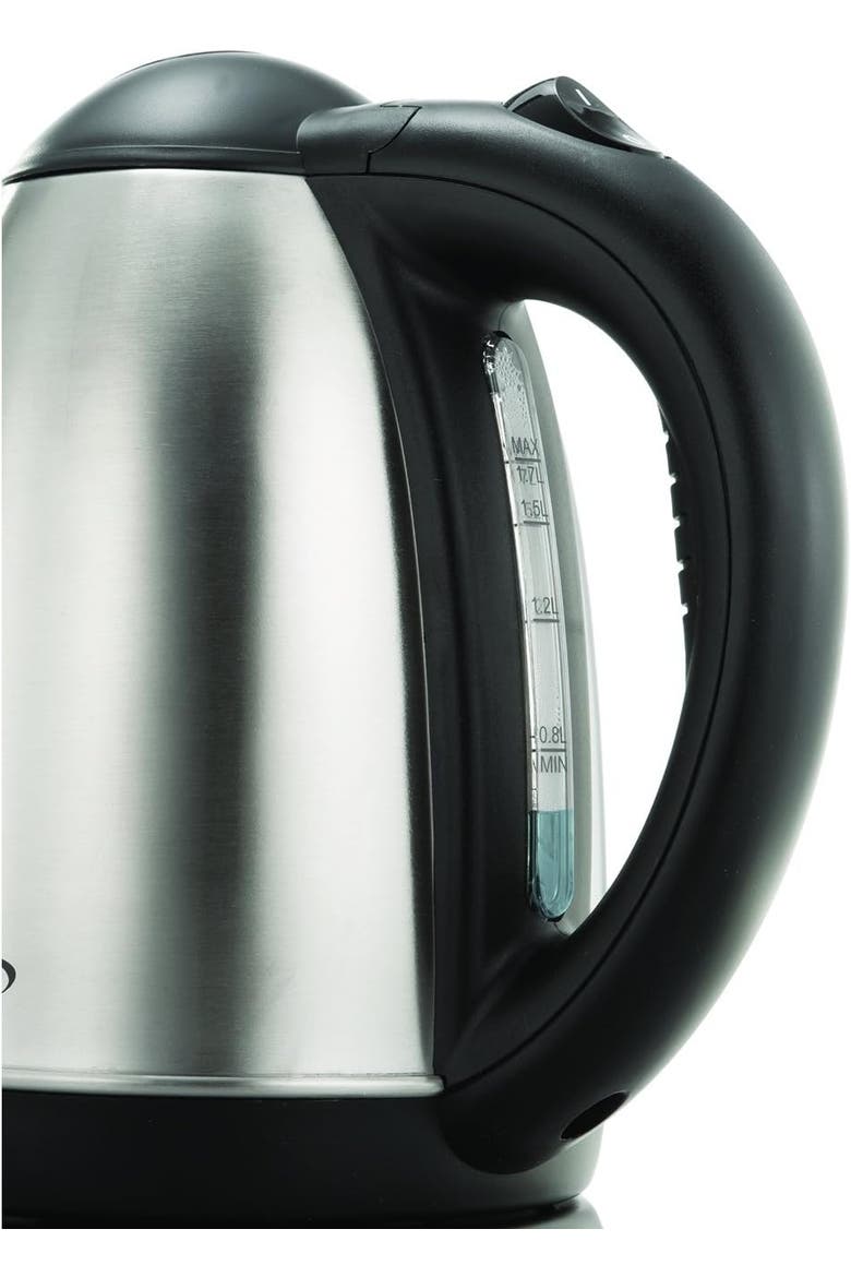1.7L Stainless Steel Electric Kettle, Alternate, color, BLACK AND STAINLESS STEEL