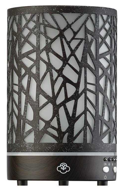 Serene House Forest Metal Ultrasonic Aroma Diffuser In Black