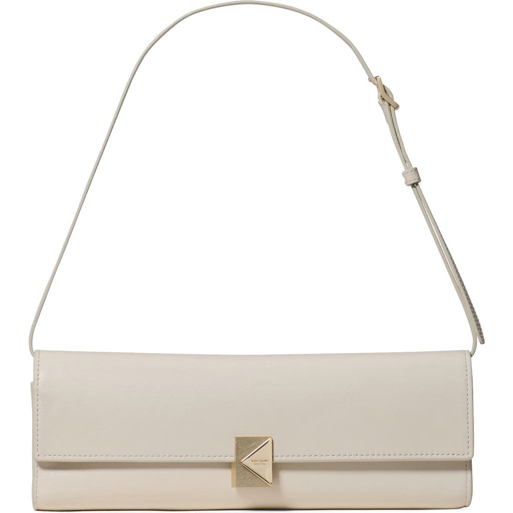 Kate Spade New York Deco Soft Fine Grain Leather Convertible Shoulder Bag In Brown