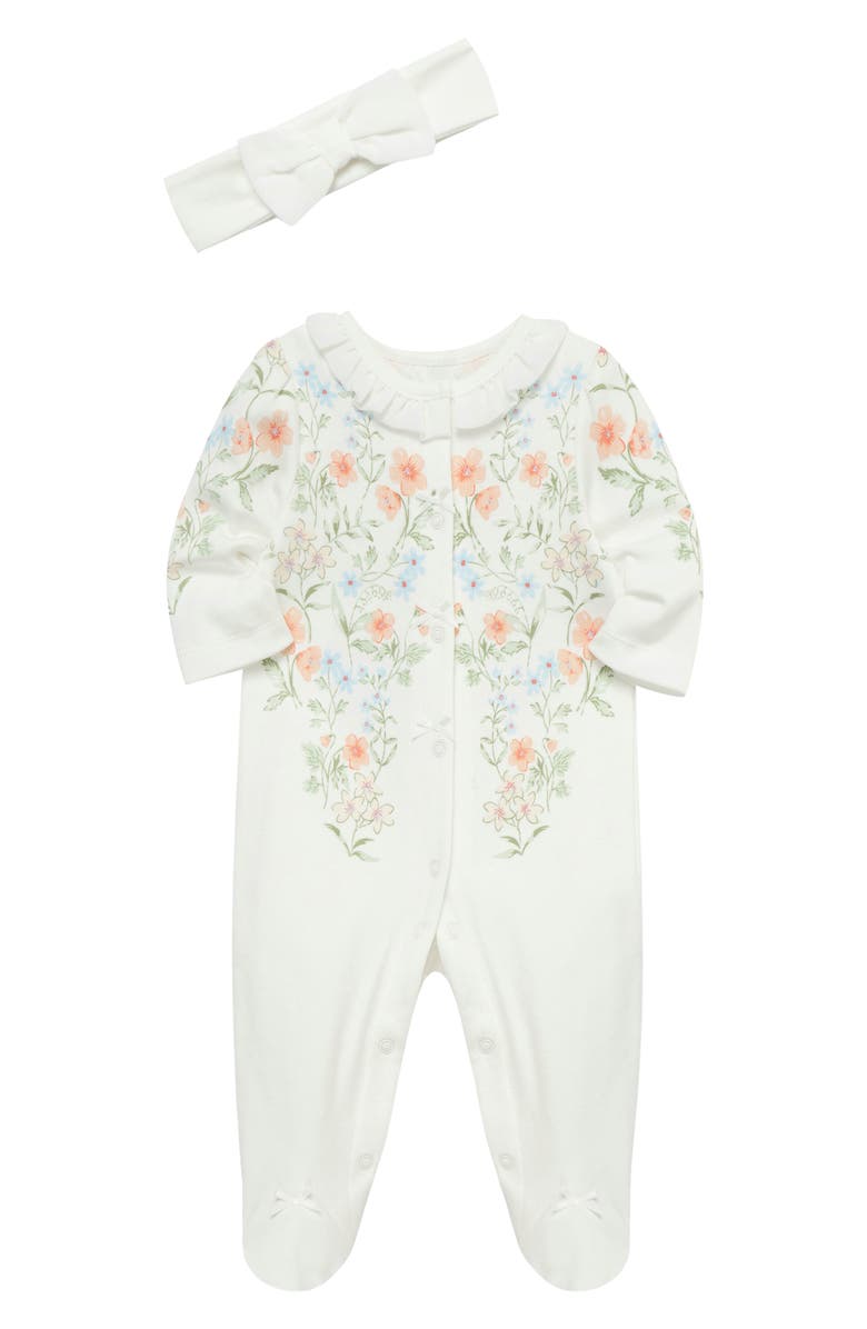 Ramble Rose Cotton Footie & Headband Set