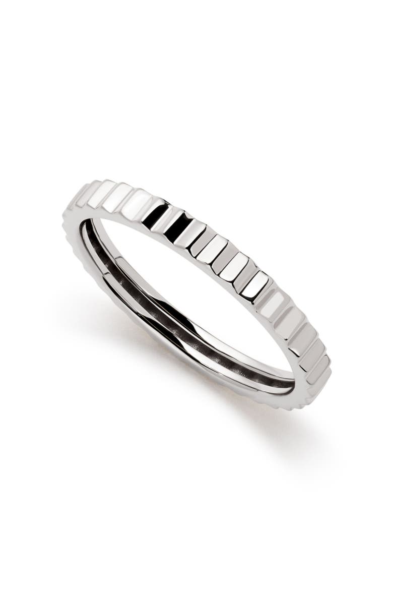 Solid White Gold - Slim Nova Ring, Main, color, Silver