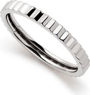 Ana Luisa Solid White Gold - Slim Nova Ring