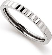 Ana Luisa Solid White Gold - Slim Nova Ring