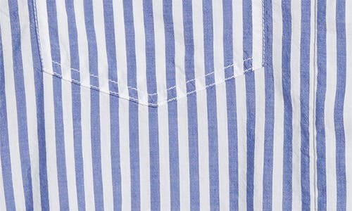BEACHLUNCHLOUNGE BEACHLUNCHLOUNGE STRIPE COTTON & MODAL BUTTON-UP SHIRT 