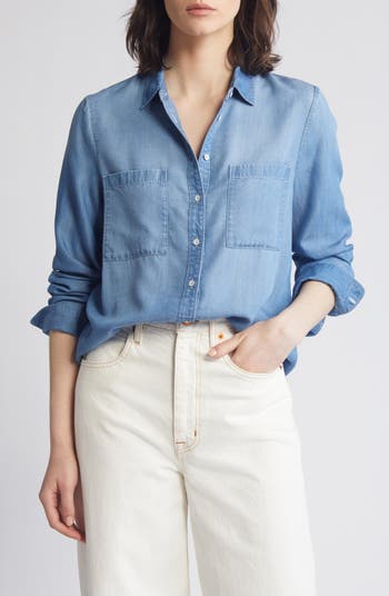 (取寄) オン レディース クライメイト シャツ On women Climate Shirt Chambray Women's Climate Shirt | Blue | On United States