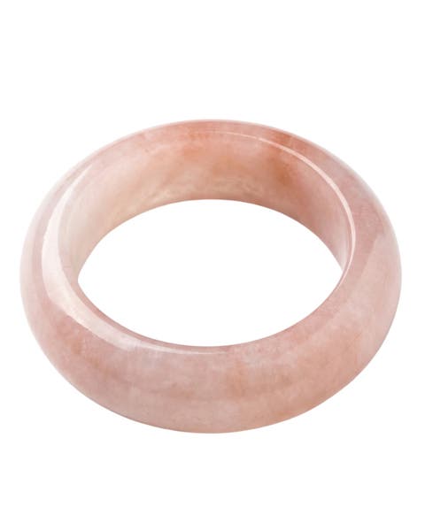Peach Blossom Pink Jade Stone Ring