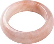 seree Peach Blossom Pink Jade Stone Ring