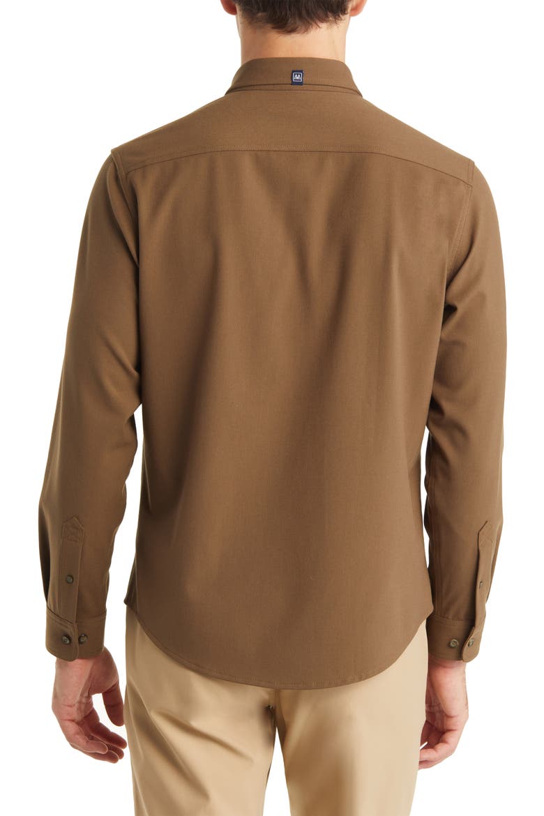 Upstate Stretch Flannel Button-Up Shirt, Alternate, color, OLIVE BRANCH SOLID