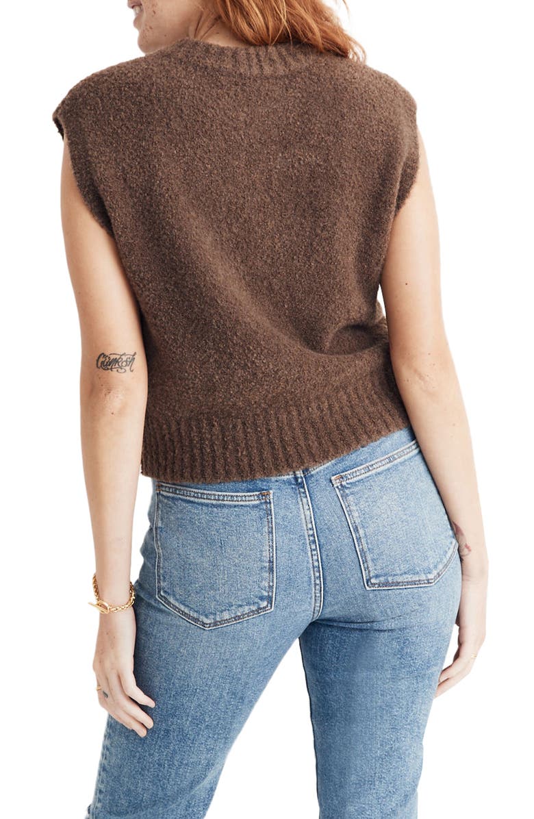 Madewell Bouclé Sweater Vest, Alternate, color,