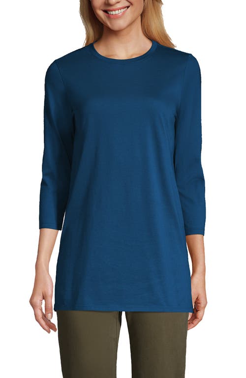 Lands' End Relaxed Supima Cotton Long Sleeve Crew Neck T-shirt