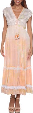 RANEES Tassel Cover-Up Maxi Dress