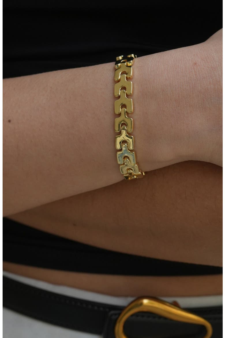 Link Bracelet, Alternate, color, GOLD