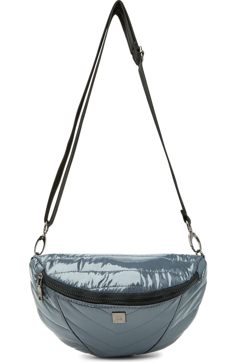 THINK ROYLN Little Runaway Shoulder Bag, Main, color, Carbon Patent