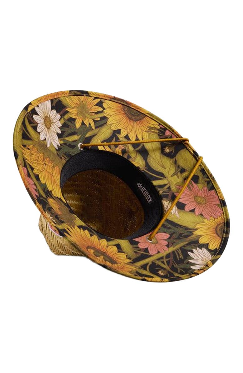 Hemlock Woodstock Straw Lifeguard Hat, Alternate, color, Sunflower