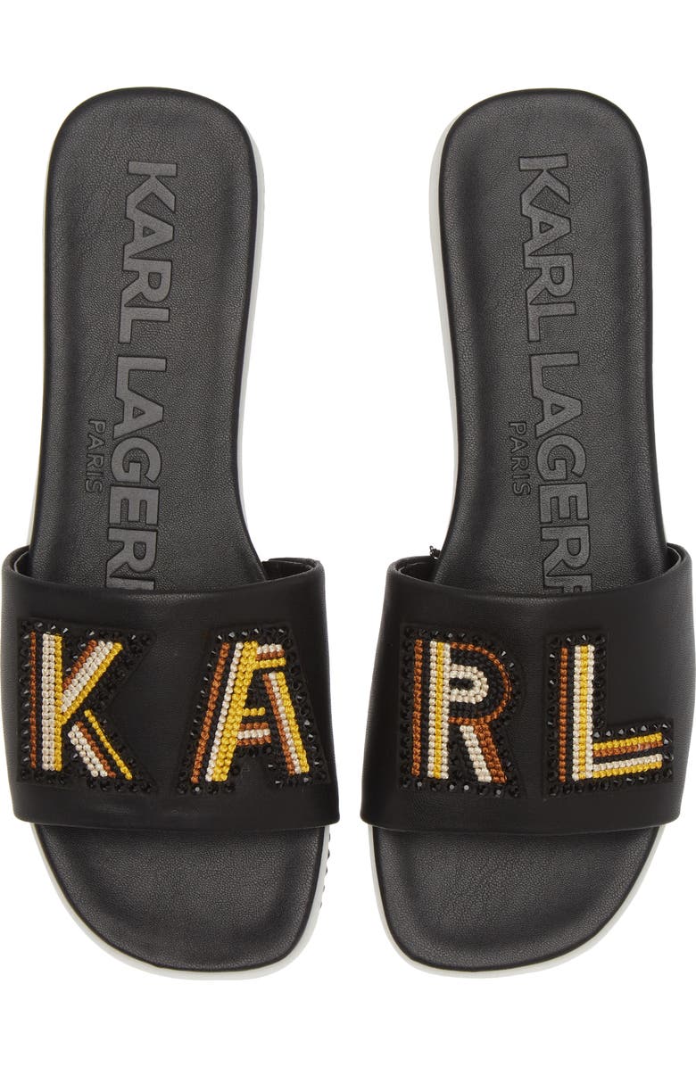 KARL LAGERFELD PARIS Jeslyn Slide Sandal, Alternate, color,