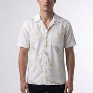 Surfside Supply Co. Mariner Palm Camp Collar Shirt