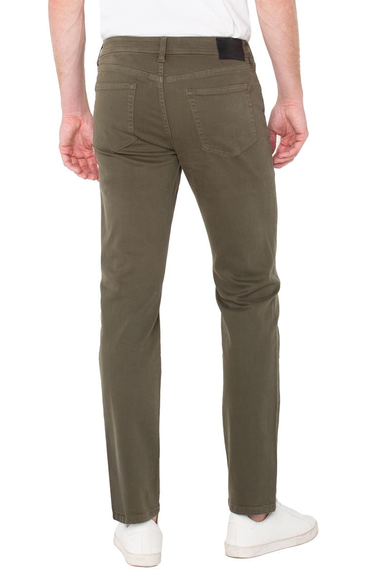 Liverpool Los Angeles Regent Relaxed Straight Leg Jeans, Alternate, color, Olive Night