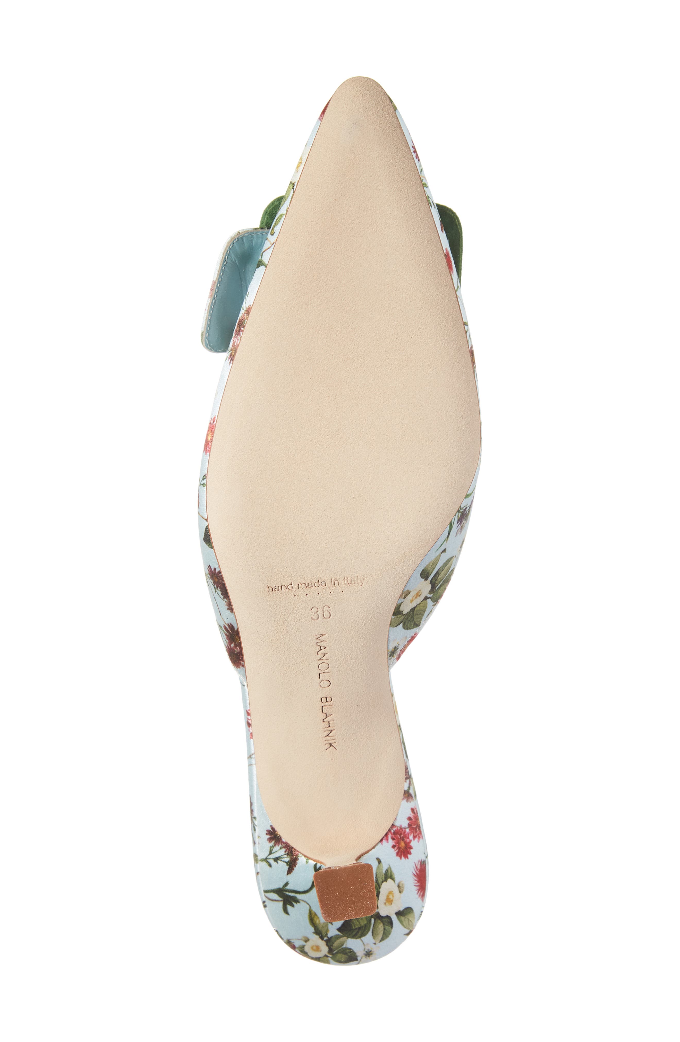 Manolo Blahnik Maysalebi Buckle Pointed Toe Mule, Alternate, color, 