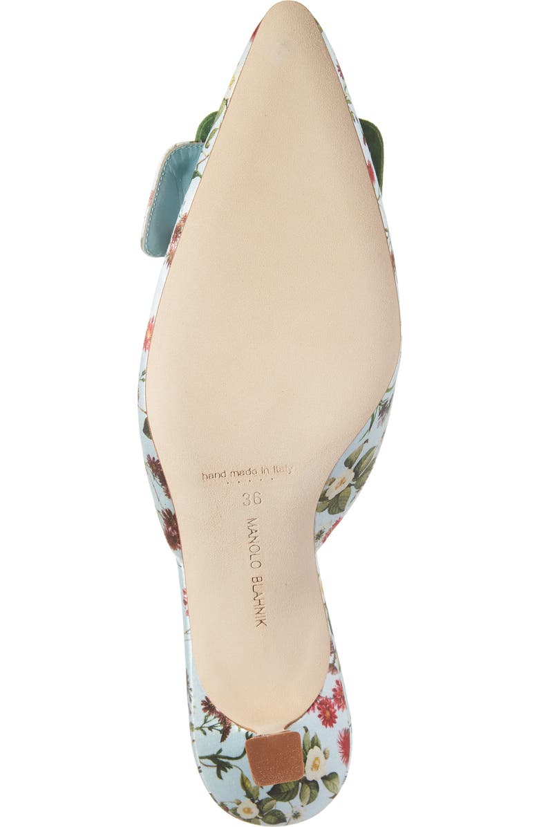 Manolo Blahnik Maysalebi Buckle Pointed Toe Mule, Alternate, color,