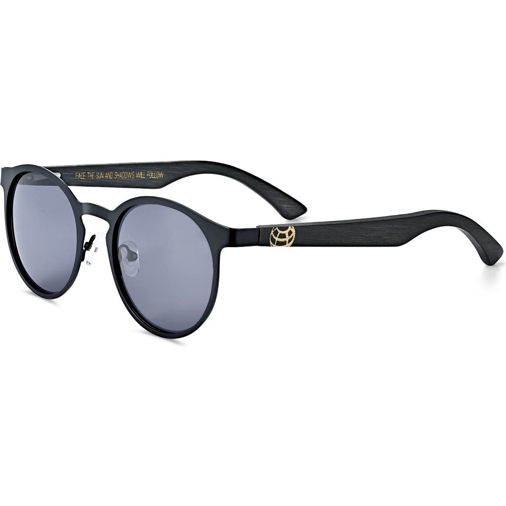 Earth Wood Troon Polarized Sunglasses In Black