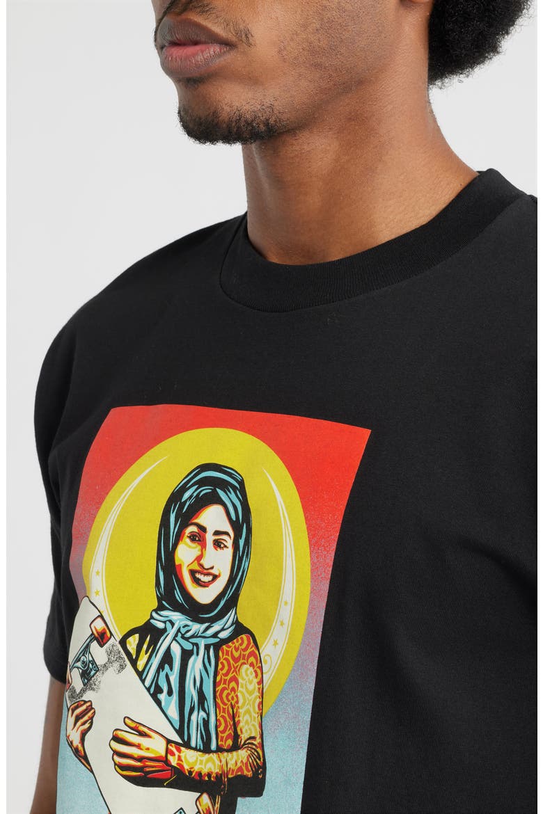 Skateistan Graphic T-Shirt, Alternate, color, BLACK