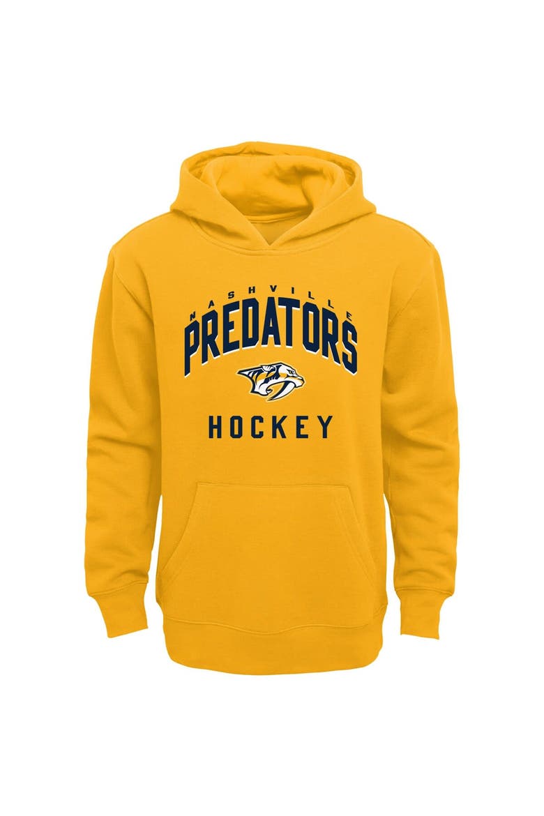 Toddler Gold/Heather Gray Nashville Predators Play by Play Pullover Hoodie & Pants Set, Alternate, color, Gold