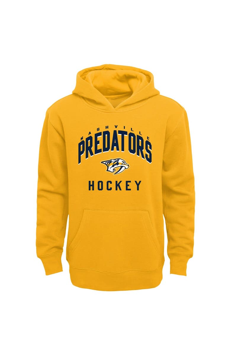 Outerstuff Toddler Gold/Heather Gray Nashville Predators Play by Play Pullover Hoodie & Pants Set, Alternate, color, Gold