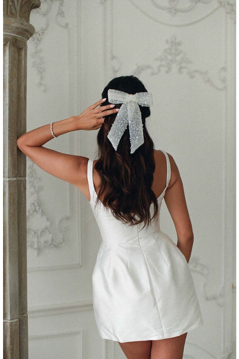Anna Sparkle Bow, Main, color, White