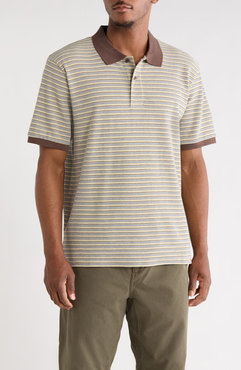 Carhartt Work In Progress Dion Stripe Cotton Polo, Main, color, Dion Stripe/Wax