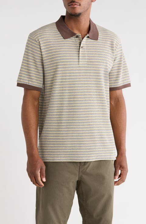 Dion Stripe Cotton Polo
