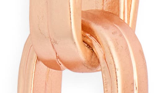 Karine Sultan Simple Double Link Drop Earrings In Gold