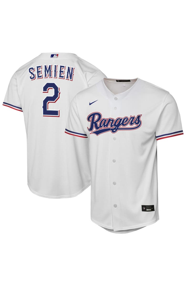 Nike Youth Nike Marcus Semien White Texas Rangers Home Replica Player Jersey, Main, color, White
