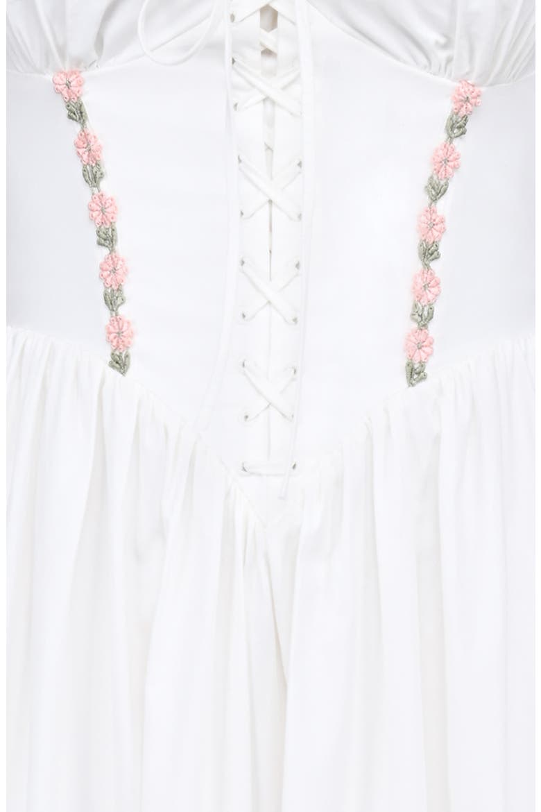 Floral Dress, Alternate, color, WHITE