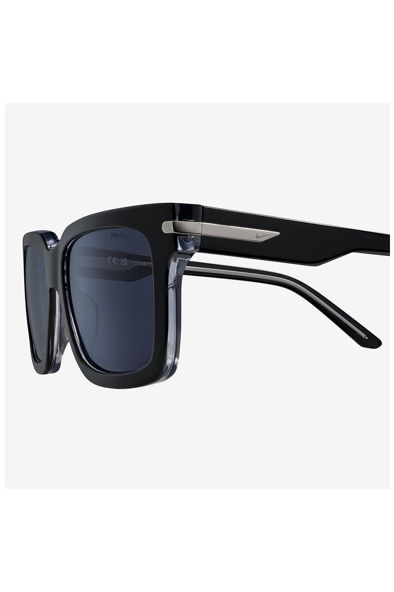 Crescent I 54mm Rectangular Sunglasses, Alternate, color, BLACK / GREY