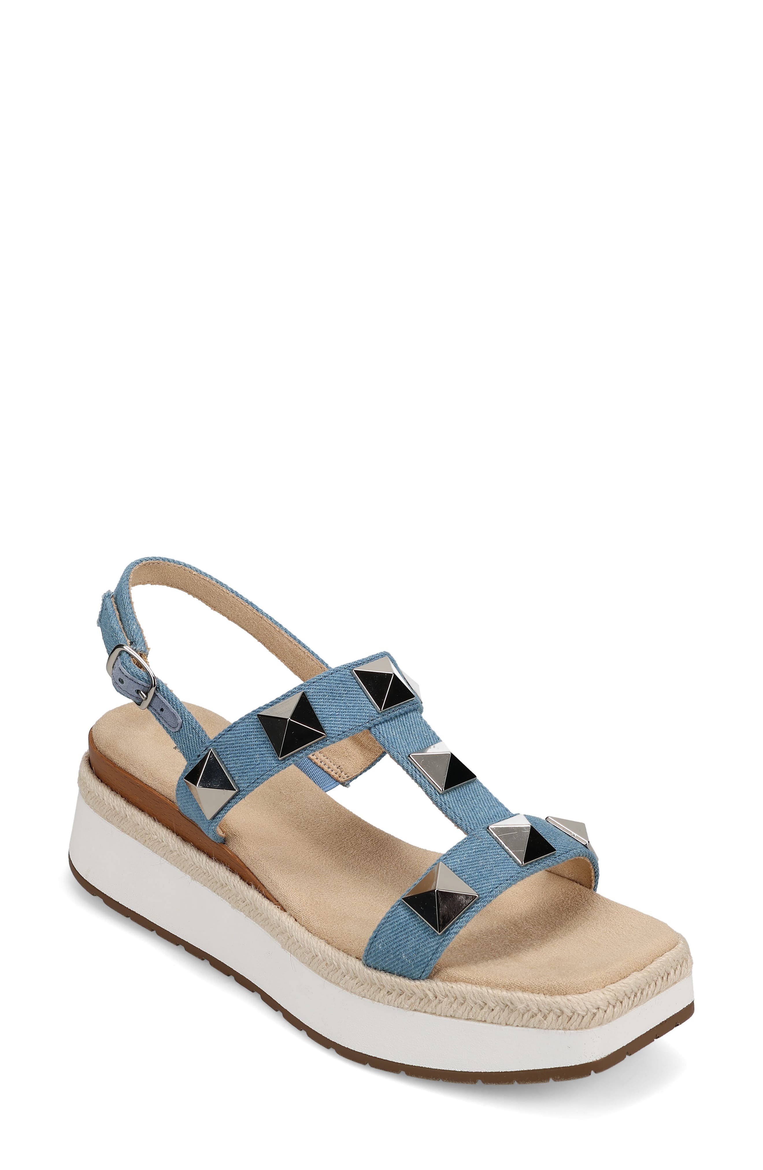 VANELi Edrys Slingback Platform Sandal, Main, color, Denim