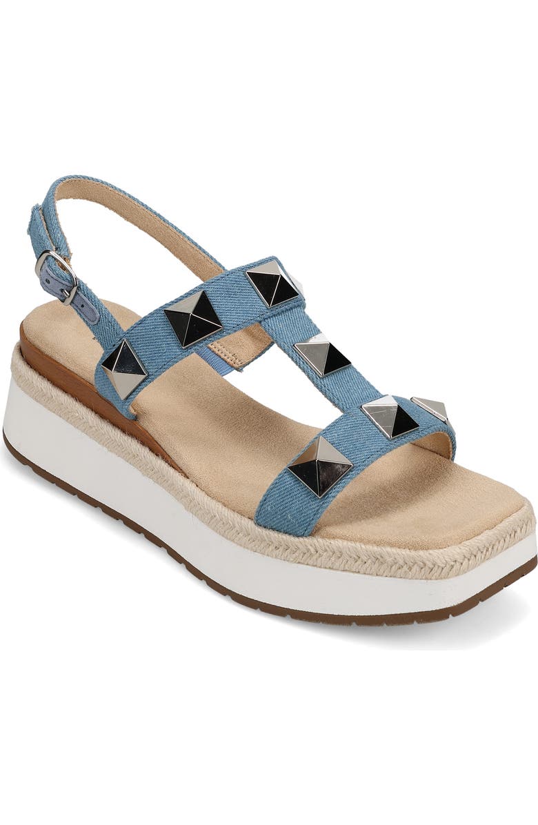 VANELi Edrys Slingback Platform Sandal, Main, color, Denim