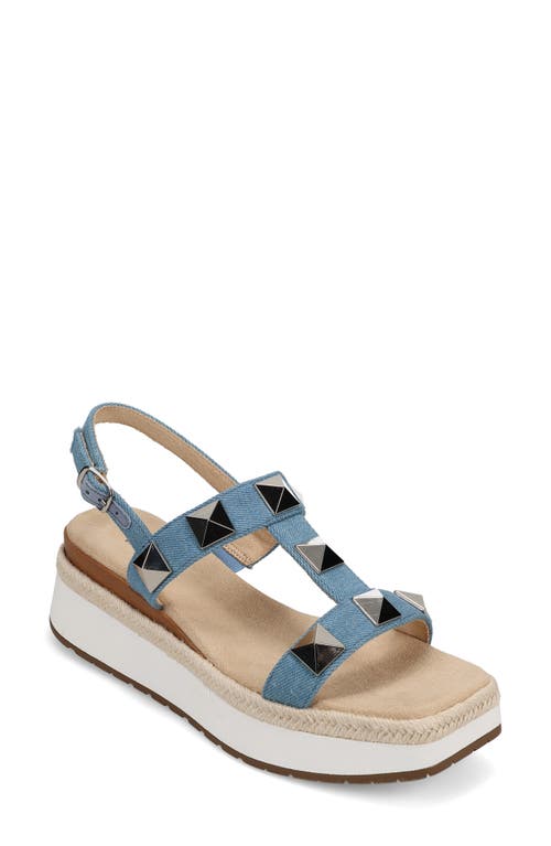 Vaneli Edrys Slingback Platform Sandal In Blue