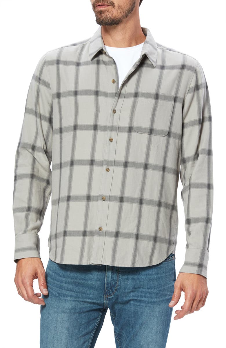 PAIGE Cooper Plaid Button-Up Shirt, Main, color, 