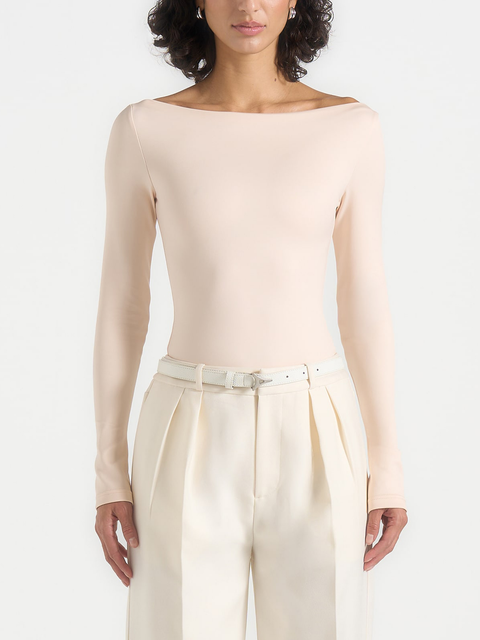 Eva Fitted Boat Neck Bodysuit