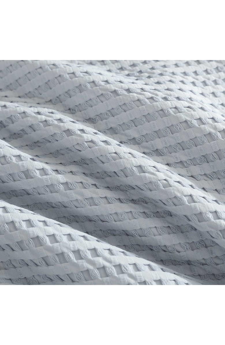 Kenneth Cole Solid Waffle Knit Full/Queen Duvet Cover & Sham Set, Alternate, color, Lt-Pastel Blue