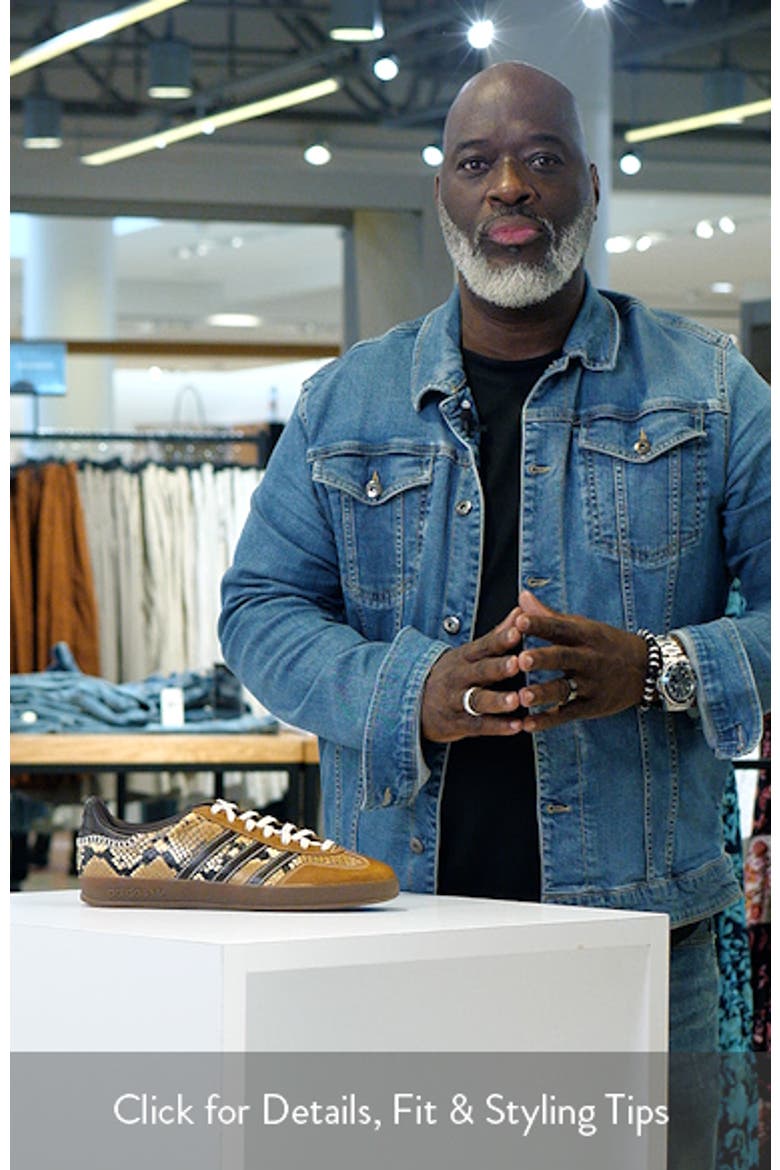 x Wales Bonner Gazelle Snake Embossed Sneaker video