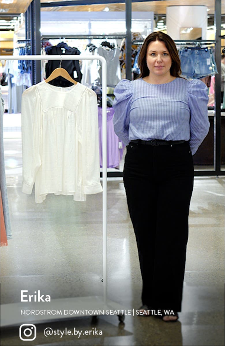 Marcia Pleat Yoke Peasant Blouse, sales video thumbnail