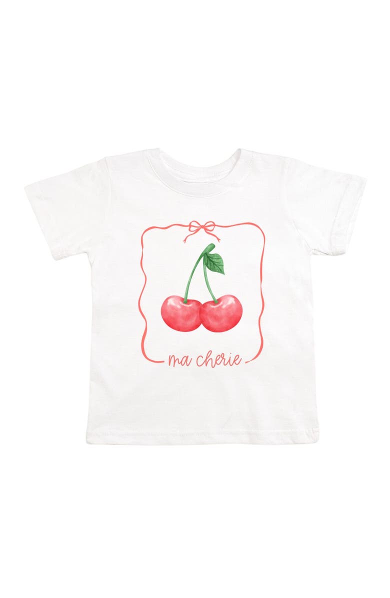 Sweet Wink Ma Cherie Short Sleeve T-Shirt, Main, color, White