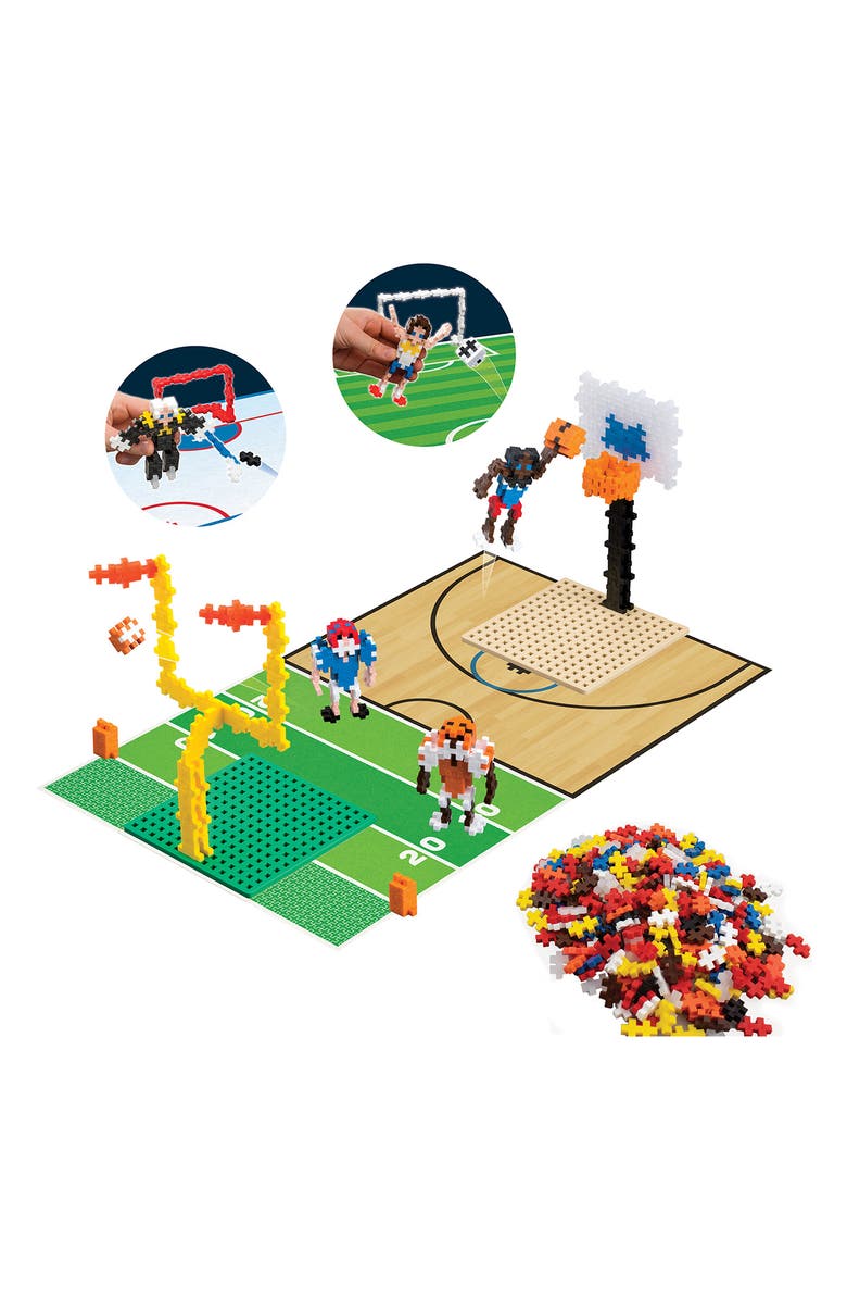 Plus-Plus USA Sports Learn to Build Playset, Alternate, color, Multi