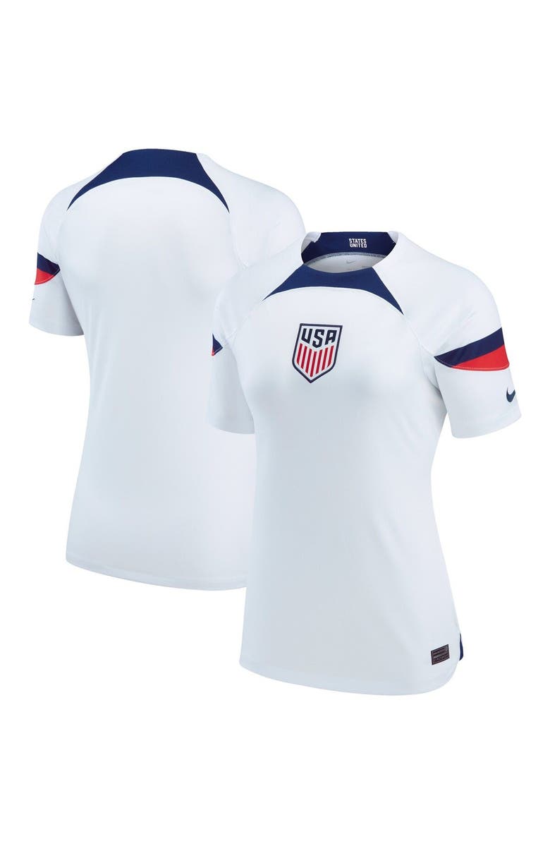 Nike Women's Nike White USMNT 2022/23 Home Breathe Stadium Replica Blank Jersey, Main, color, White