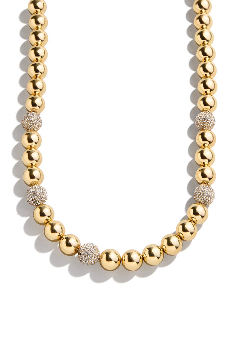 Pisa Pavé Necklace, Main, color, GOLD
