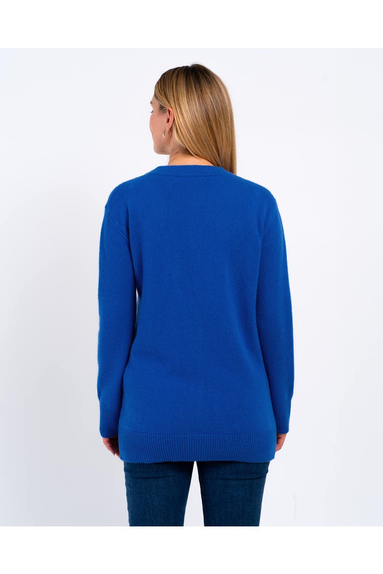 Boyfriend V-Neck Cardigan, Alternate, color, Periwinkle