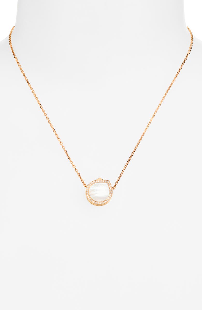 REPOSSI Antifer Diamond Pavé & Mother Of Pearl Pendant Necklace, Alternate, color, Mother Of Pearl