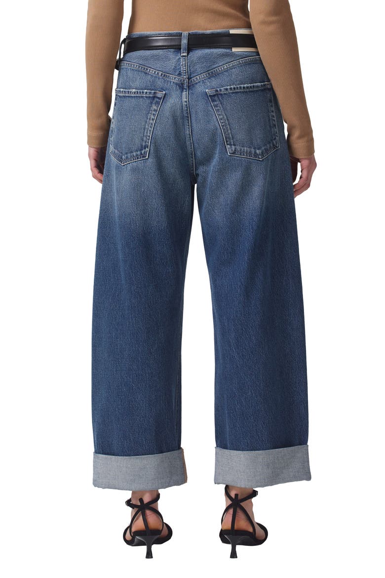 Ayla High Waist Baggy Organic Cotton Jeans, Alternate, color, BRIELLE