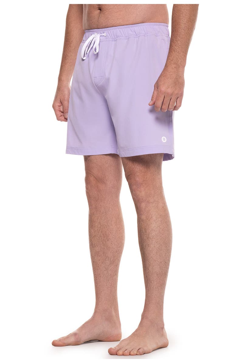 Coolibar Men's Swim Shorts 7 1/2" - UPF 50+ Sun Protection - Kahuna, Alternate, color, Lavendula